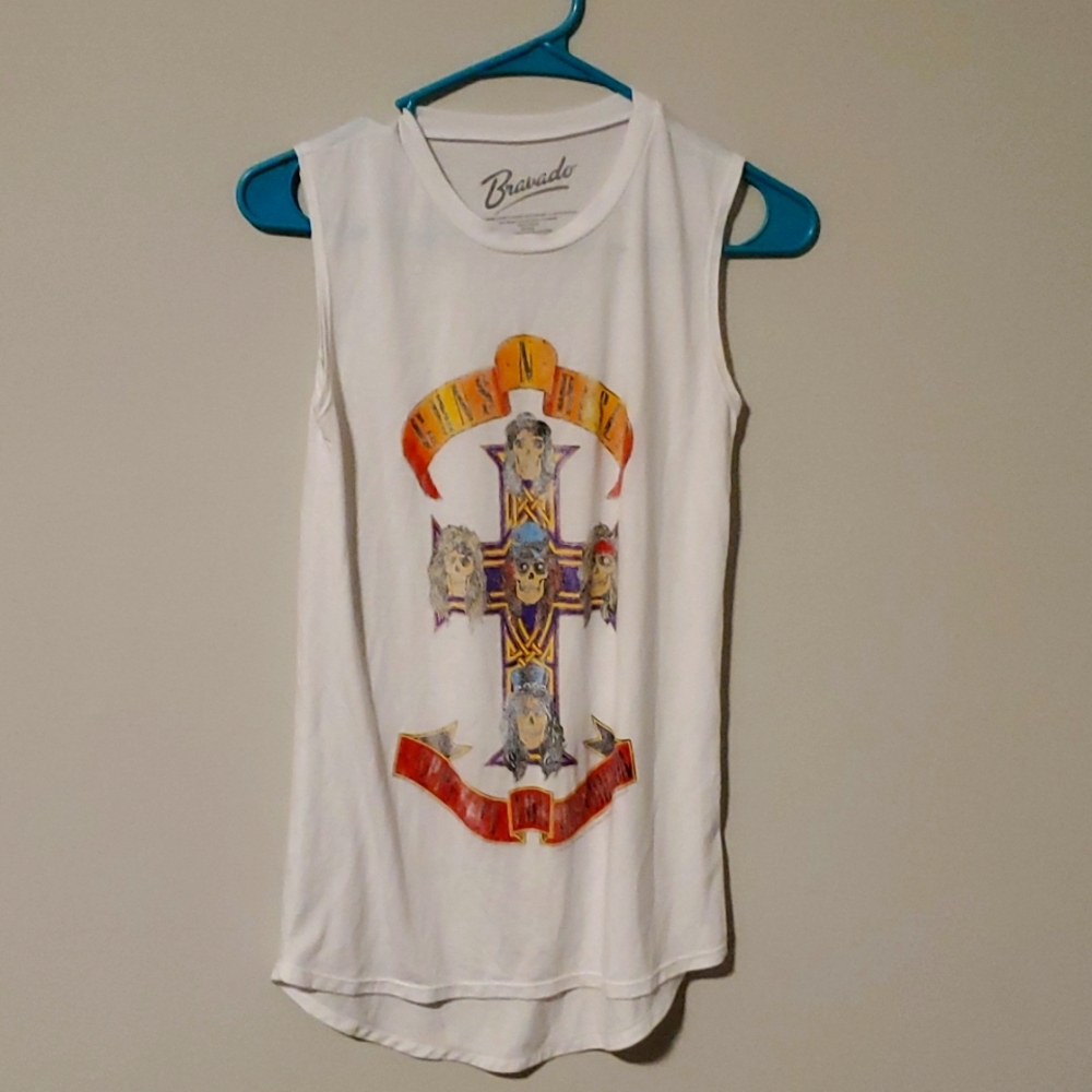 Bravado Guns n Roses tank. White